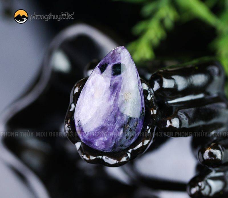 Mặt Dây Charoite (mắt rồng) 